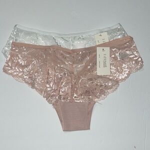 Bundle 2 Pieces lace Cheeky Panty Underwear. NWT Ilys Lumiè Brand. Size Medium